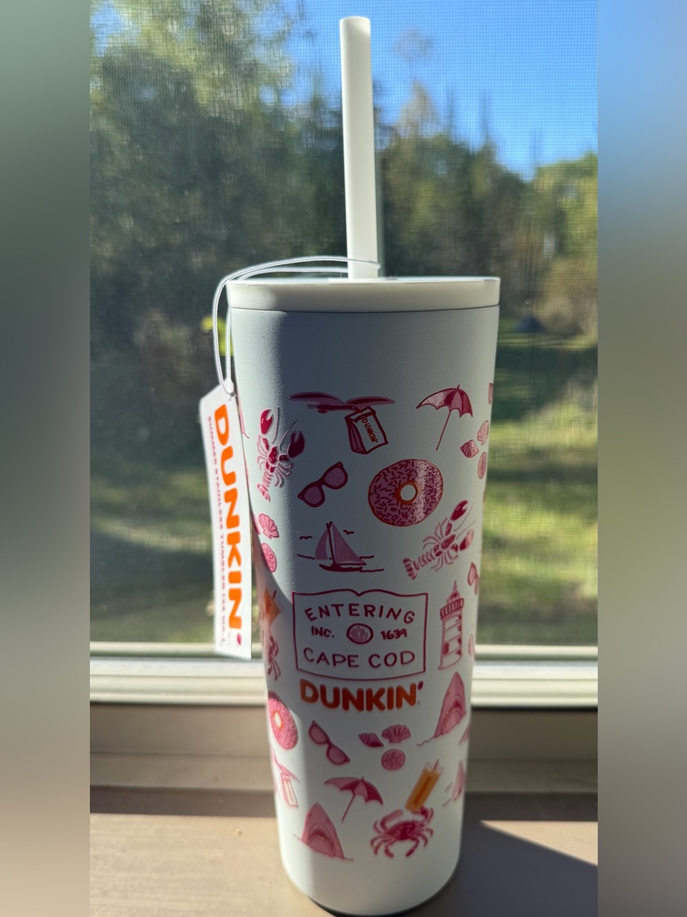 Dunkin Donuts Cape Cod Summer Tumbler Brand New